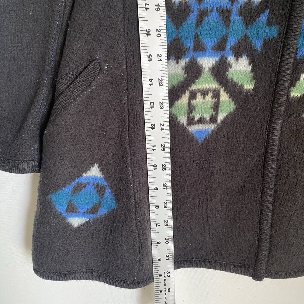 Free People Cardigan Size S Aztec Geometric Wool Boho Southwestern Coatigan - Picture 4 of 10